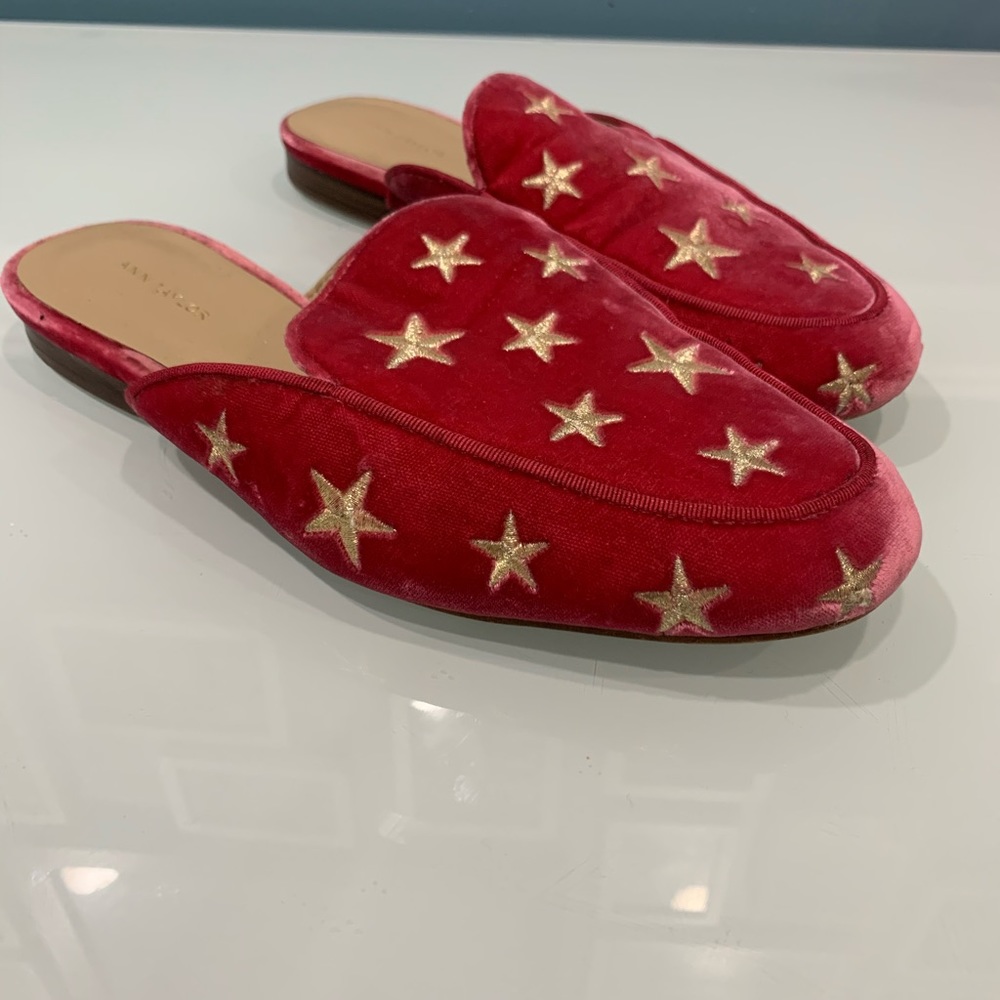 Ann Taylor | velvet star slides Size 7